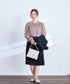 シフォンシャーリングブラウス